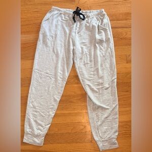 Nicole Miller Size M New York Light Gray Joggers Sweatpants Comfort Casual
